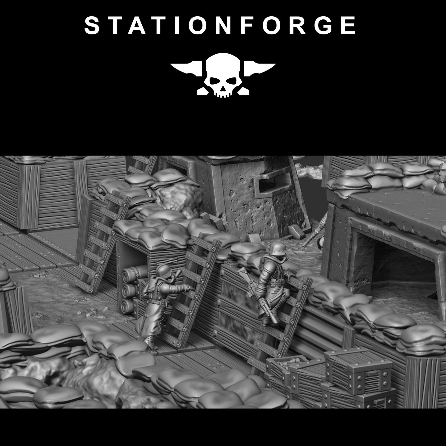 GrimGuard Trench Terrain By Station Forge