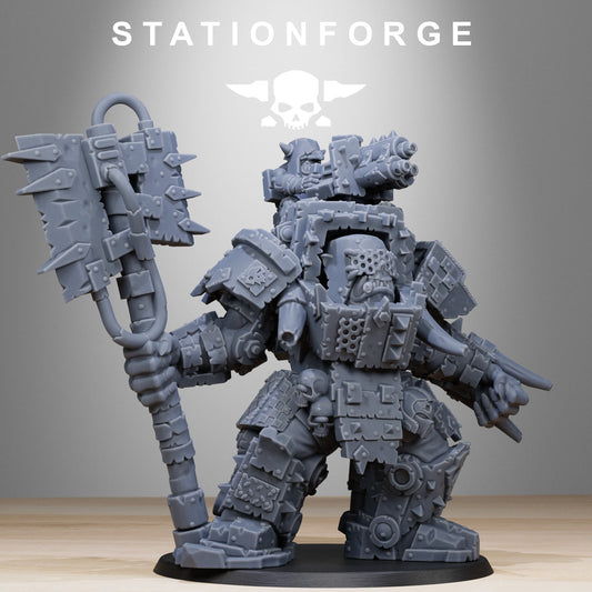 The Orkaz Commander from Station Forge 32mm