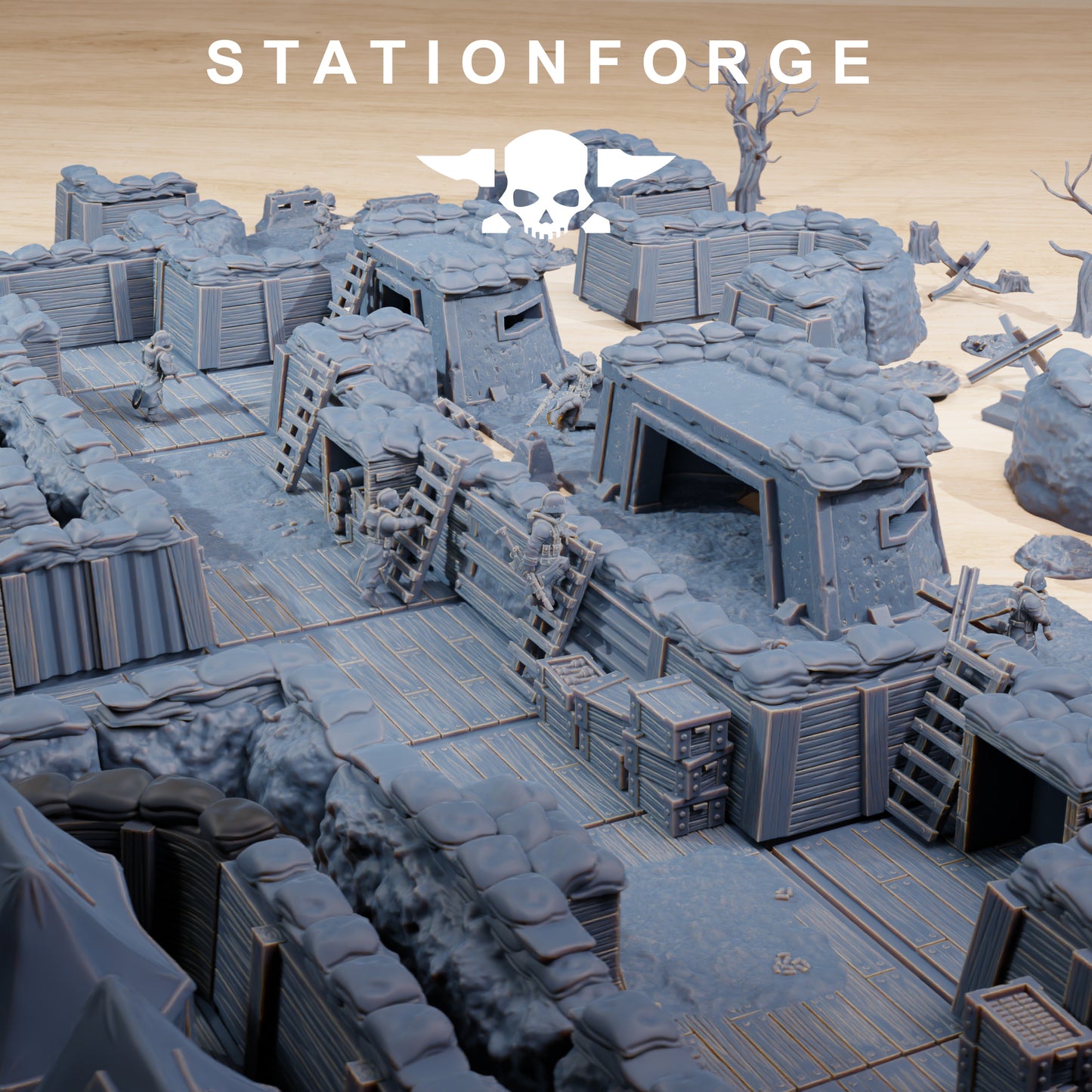 GrimGuard Trench Terrain By Station Forge