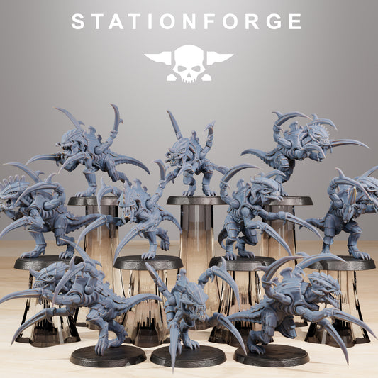 Xenarid Infantry Melee Unit from Station Forge, Table top gaming, 40K.