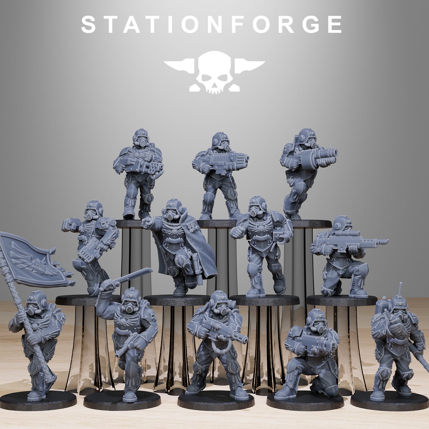 GrimGuard Elites Miniatures - Station Forge Warhammer Figures