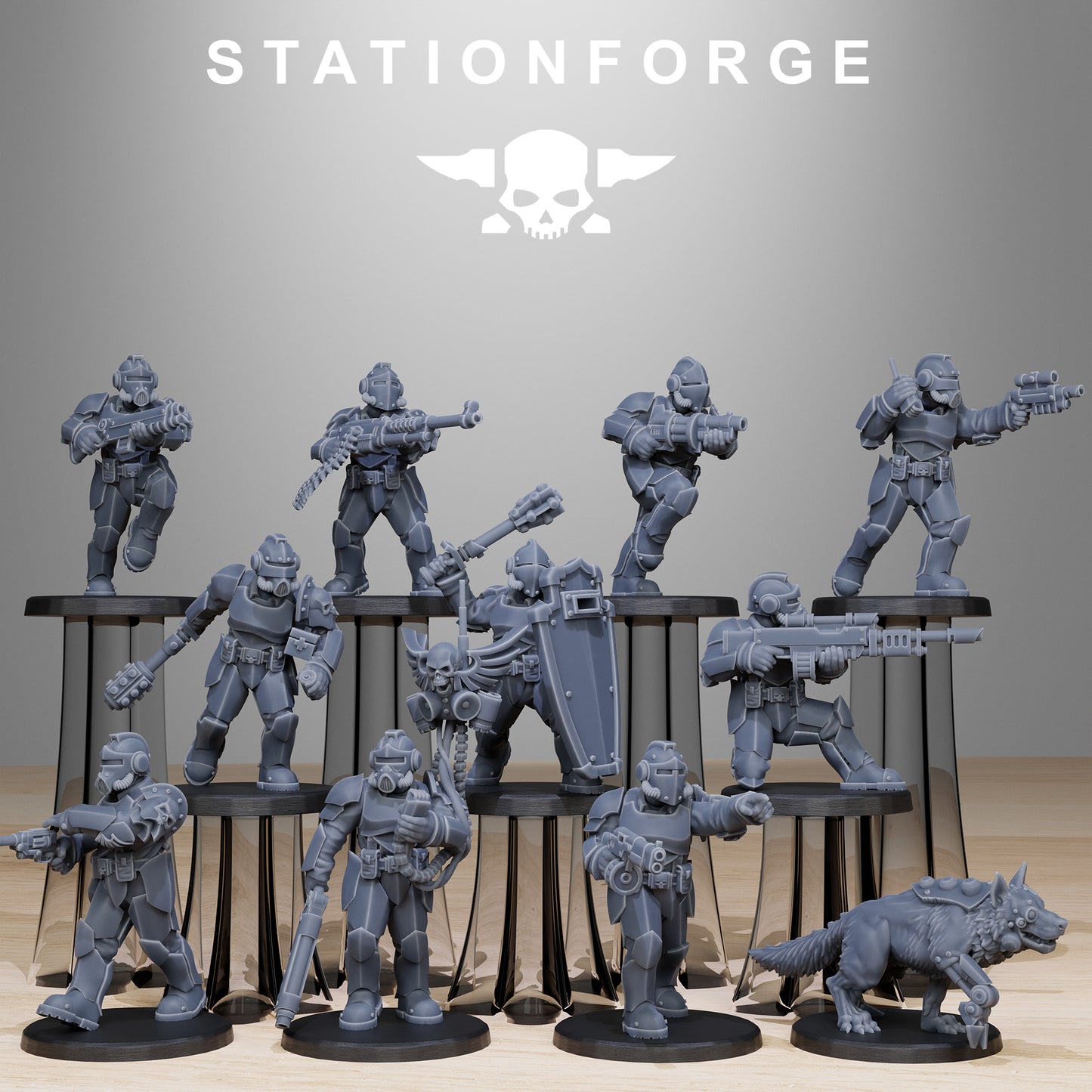 GrimGuard Enforcers Miniatures - Station Forge Warhammer Figures