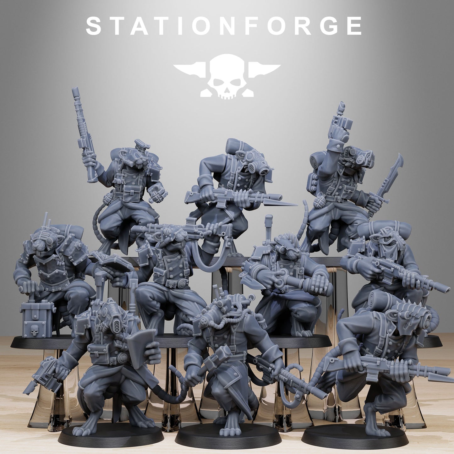 The GrimGuard Racticus from Station Forge 32mm