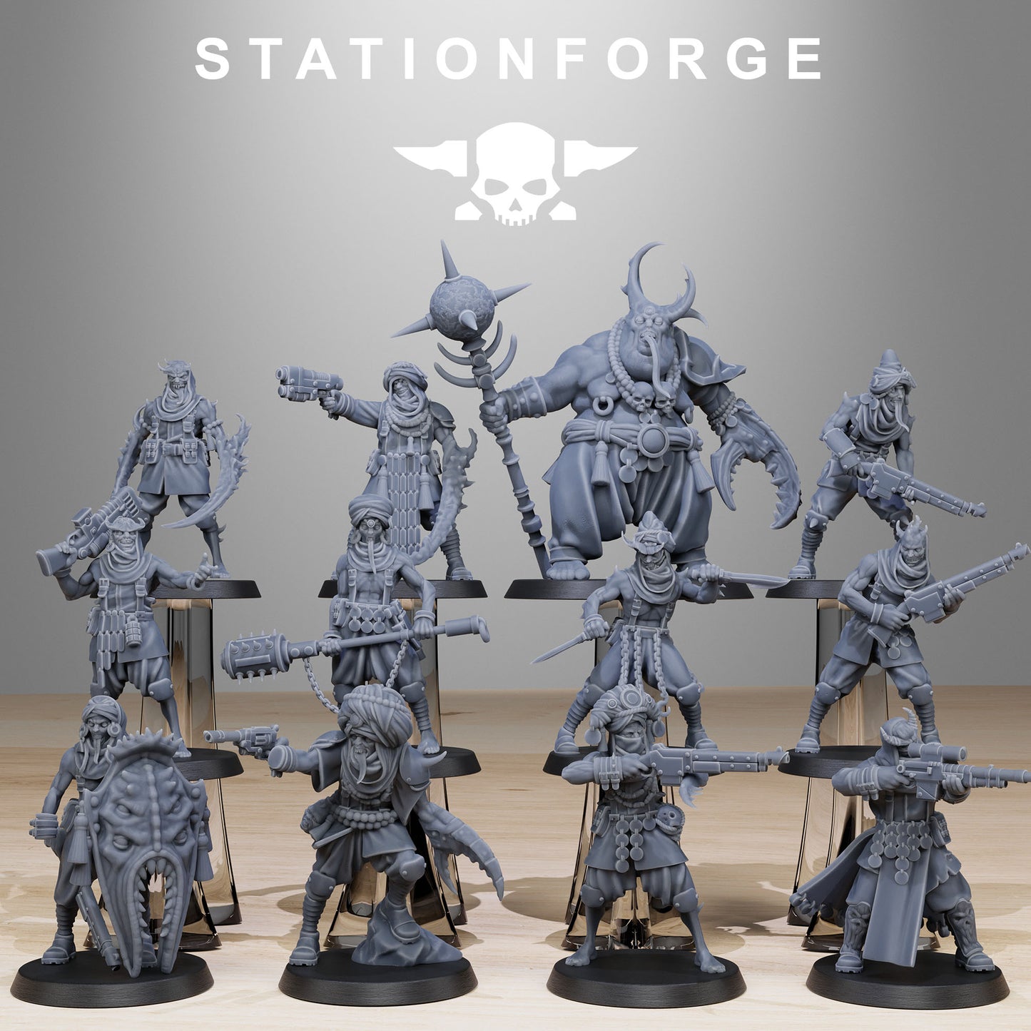 Corrupted Guard Lechers Miniatures - Station Forge Figures