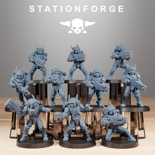 Tarion Clone Infantry from Station Forge, Table top gaming.