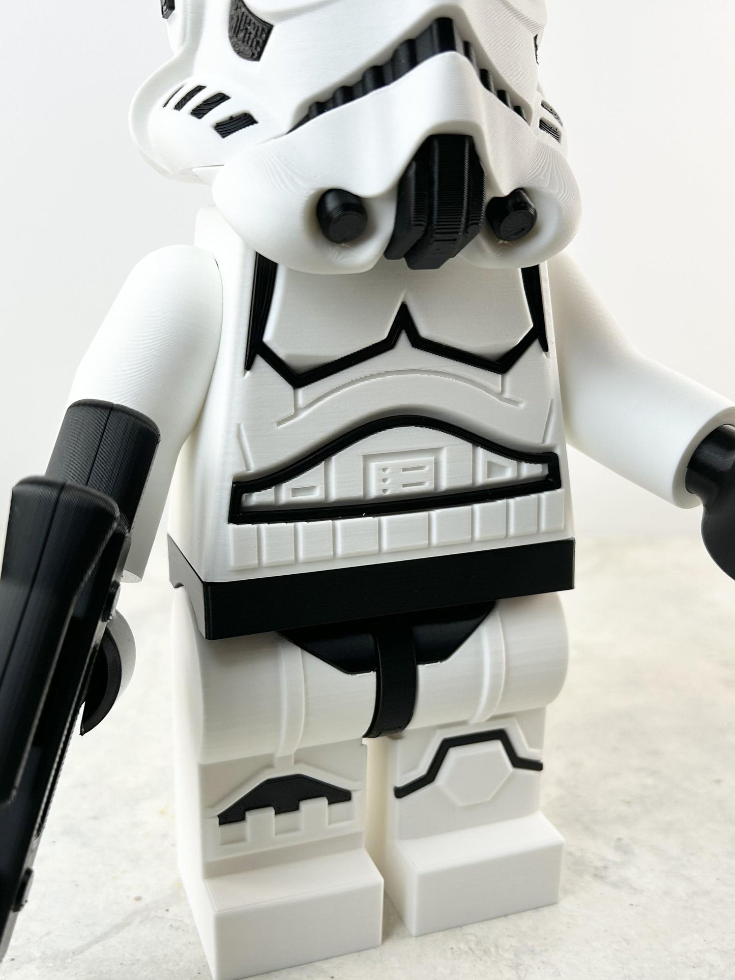 9" Lego inspired Deluxe Storm Trooper Figure