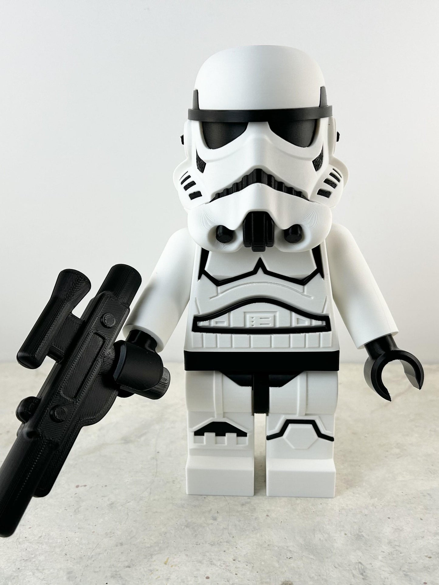 9" Lego inspired Deluxe Storm Trooper Figure