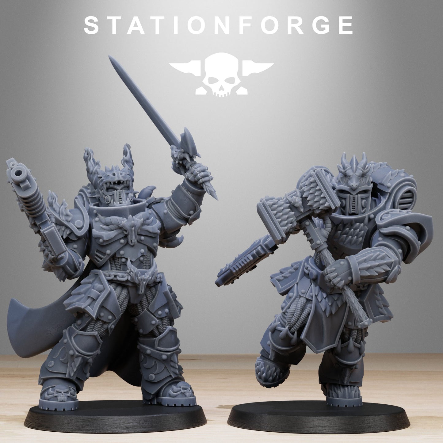 Socratis Dragon Knights Miniatures - Station Forge Figures