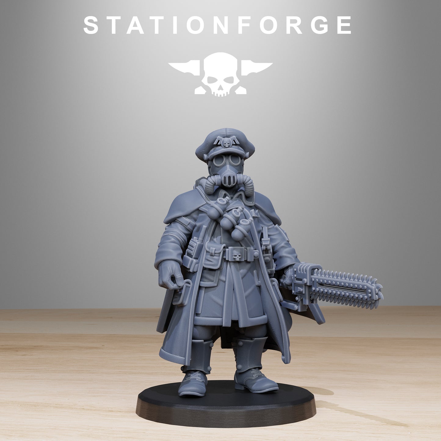 GrimGuard Frostwatch Officer Miniature - Station Forge Warhammer Figures