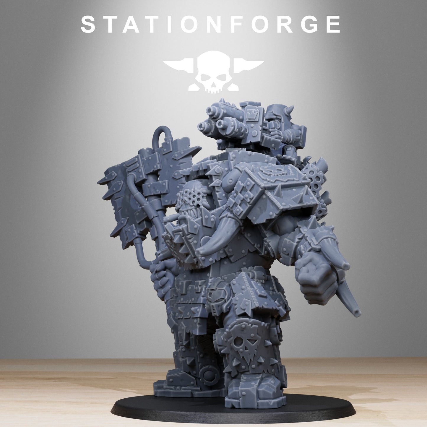 The Orkaz Commander from Station Forge 32mm