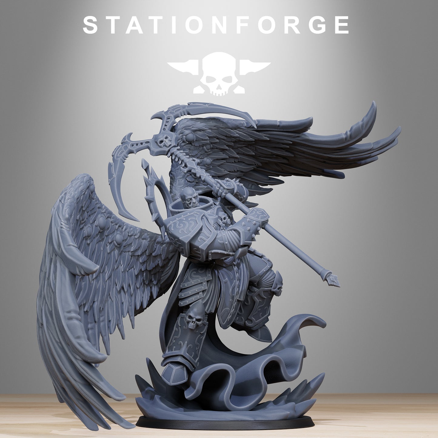 Corrupted Archon Angel (Pose 2) From Stationforge | Tabletop Wargaming