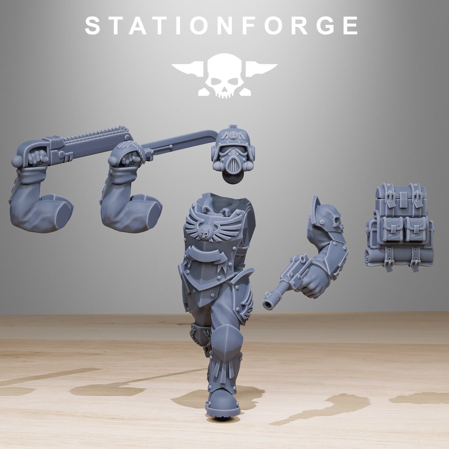 GrimGuard Elites Miniatures - Station Forge Warhammer Figures