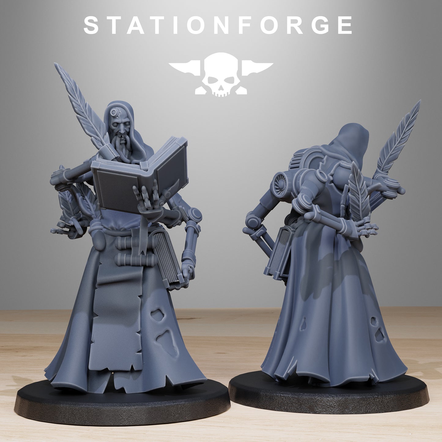 GrimCorp Mercenaries Miniatures - Station Forge Figures