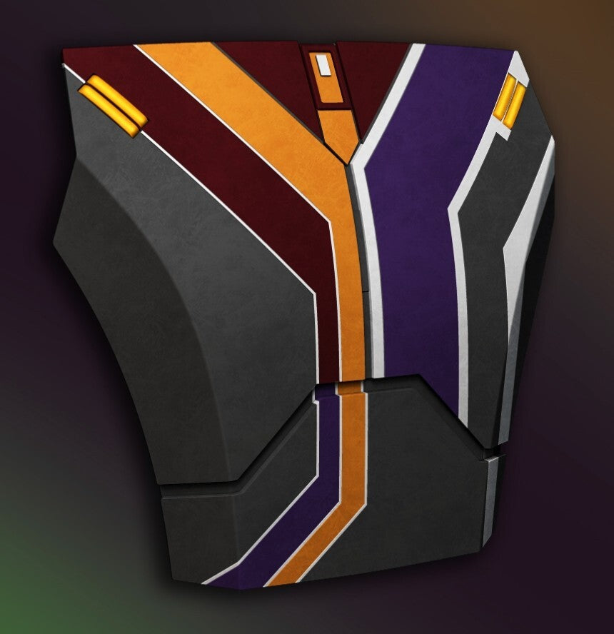 Star Wars 3D Printed Sabine Wren inspired chest plate, mandalorian