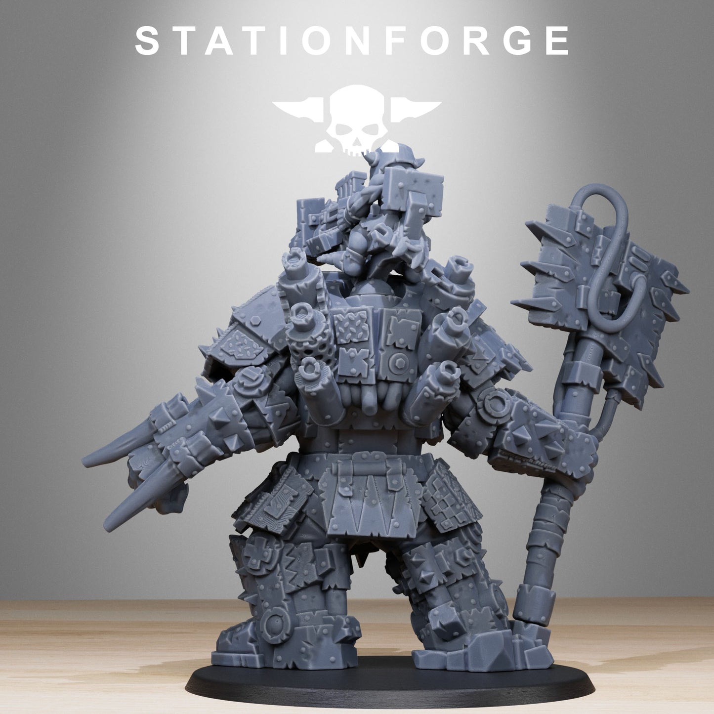 The Orkaz Commander from Station Forge 32mm