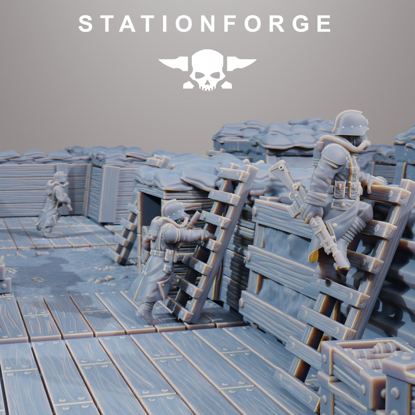 GrimGuard Trench Terrain By Station Forge