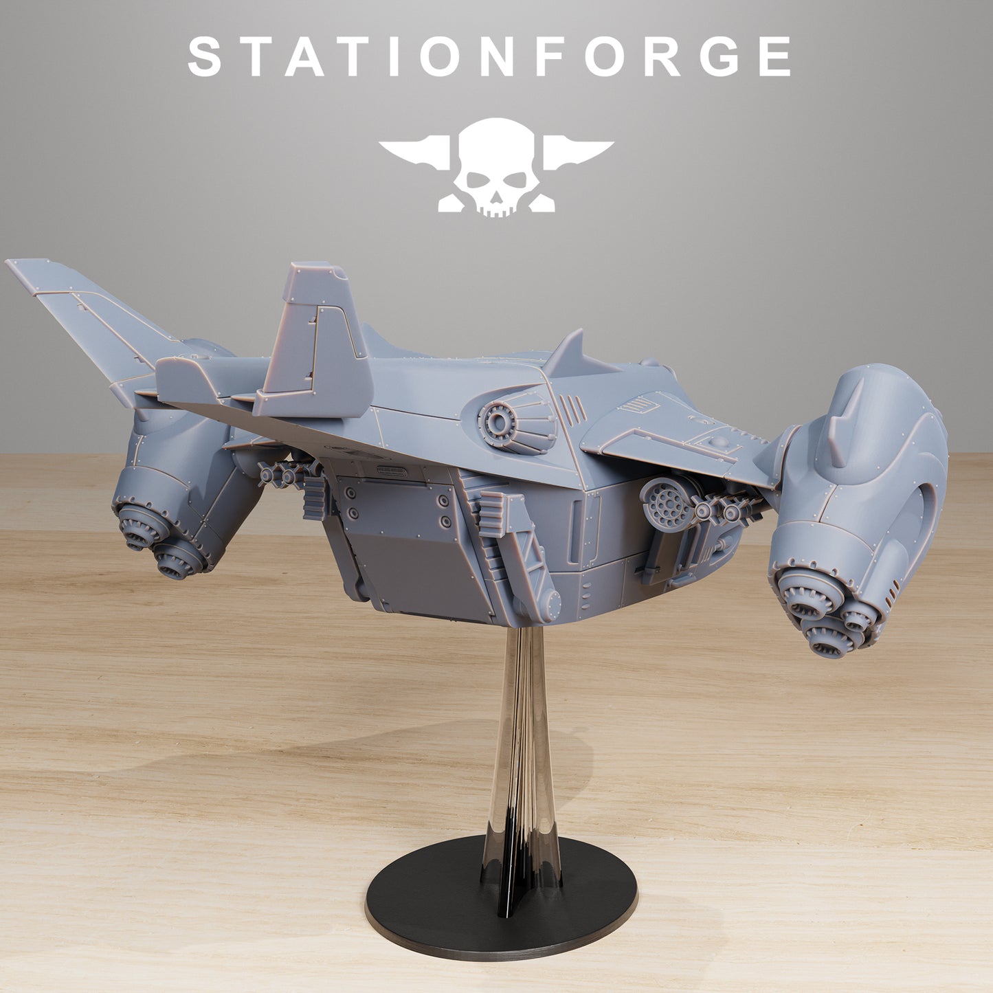 The Vaskar dropship and crew from Station Forge 32mm