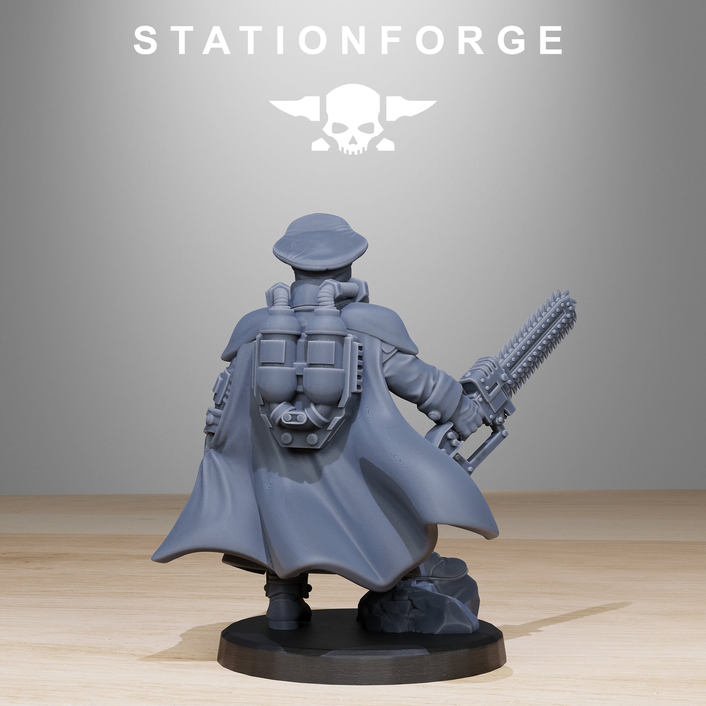 GrimGuard Frostwatch Officer Miniature - Station Forge Warhammer Figures