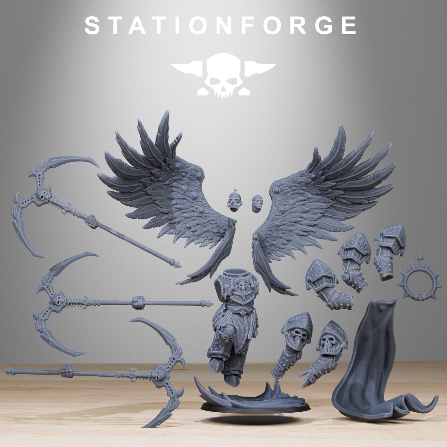Corrupted Archon Angel (Pose 1) From Stationforge | Tabletop Wargaming