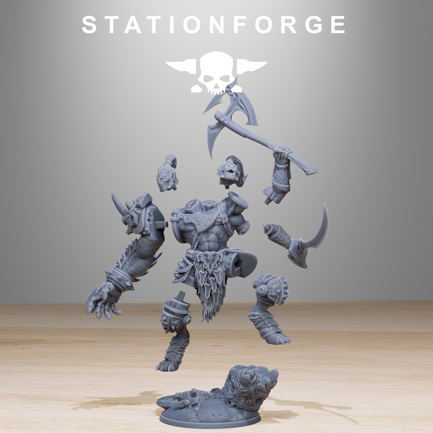 Corrupted Gladiator Miniature - Station Forge Figures