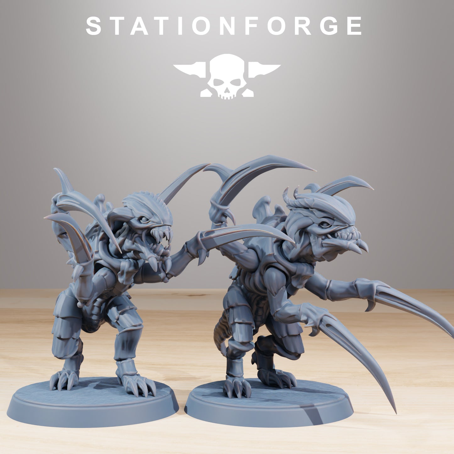 Xenarid Infantry Melee Unit from Station Forge, Table top gaming, 40K.