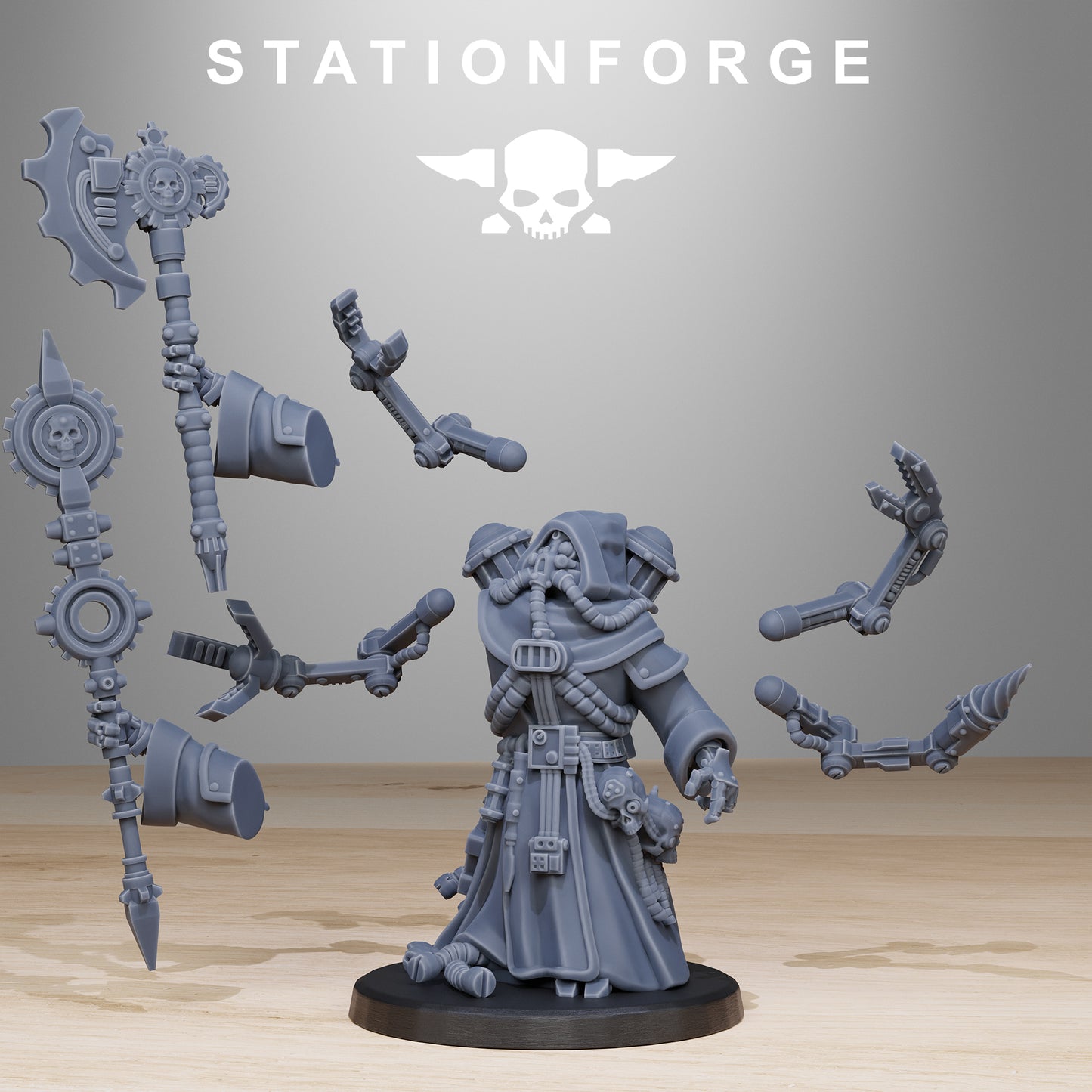 Scavenger SynPriest Miniature - Station Forge Figures