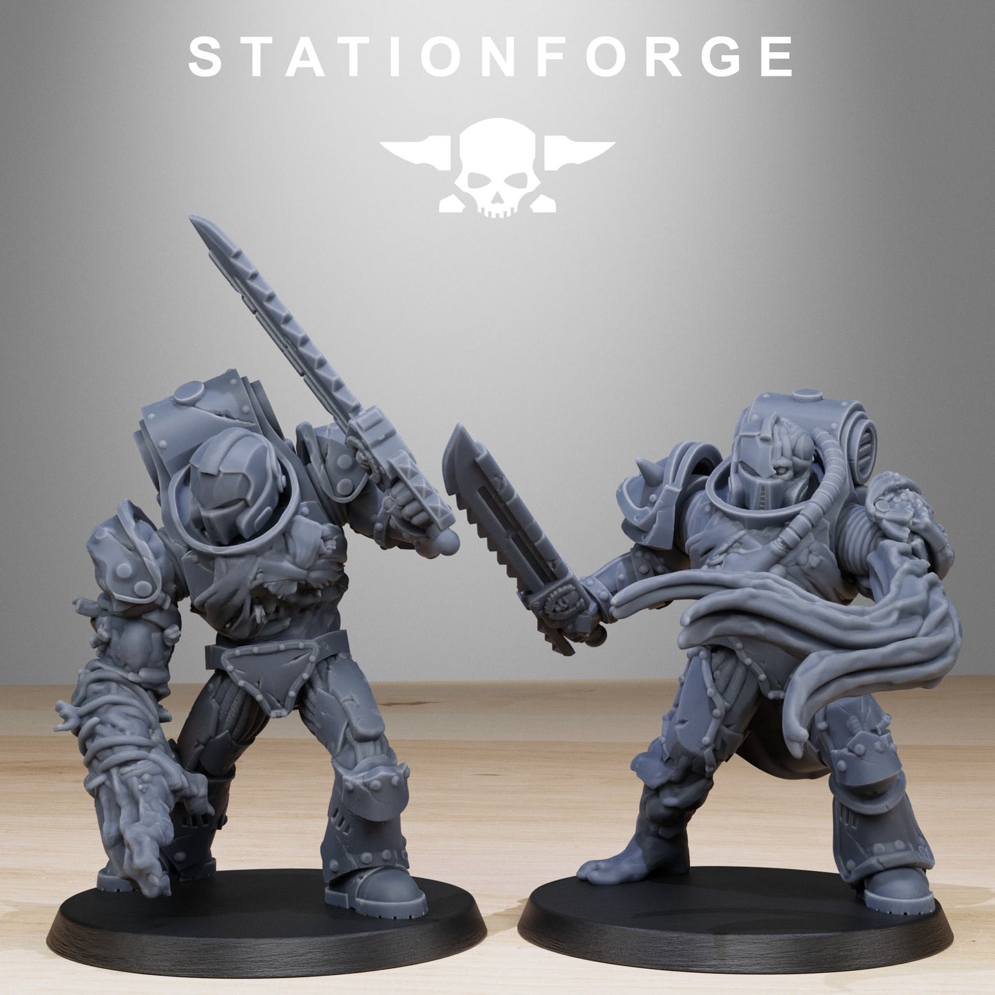 The Corrupted Socratis Infantry from Station Forge 32mm