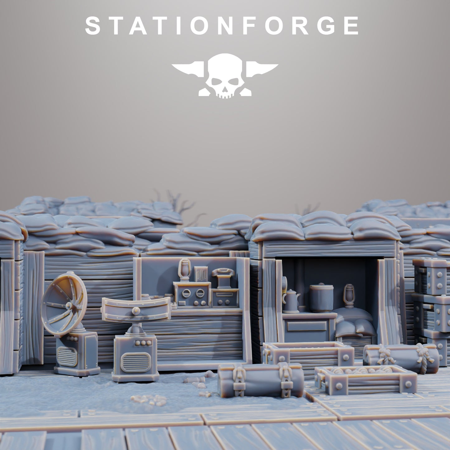 GrimGuard Trench Terrain By Station Forge