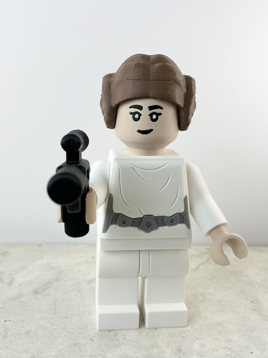 9" Lego inspired Deluxe Princess Leia Figure