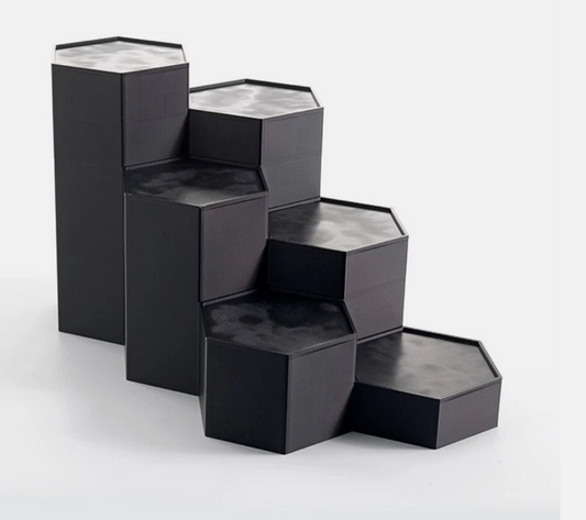 Star Wars 3D Printed Hexagon Display Stand system – 6"  black series Figures