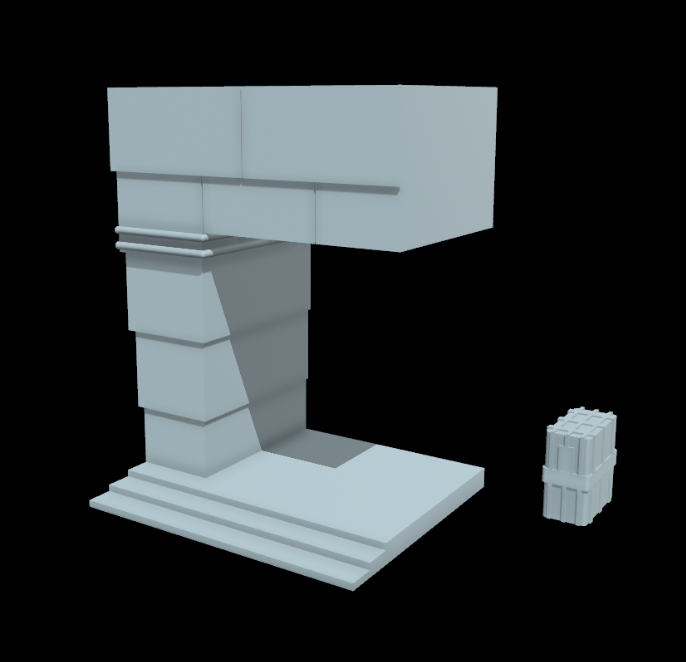 Star Wars 3D Printed Yavin Entrance Diorama for 3.75" and 6" Figures