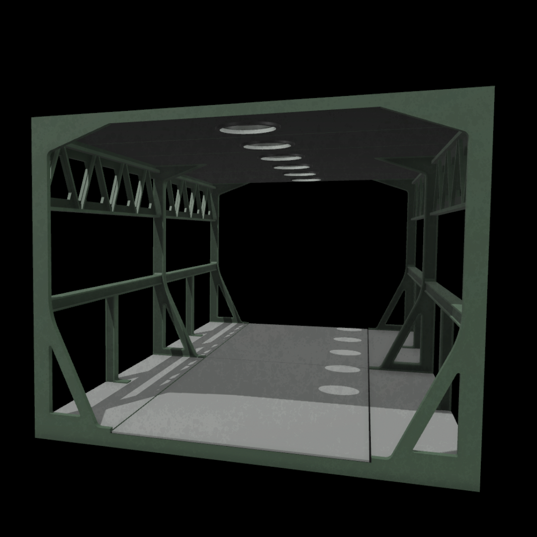 3D printed ROTJ Endor gantry diorama for Star Wars Black Series Figures