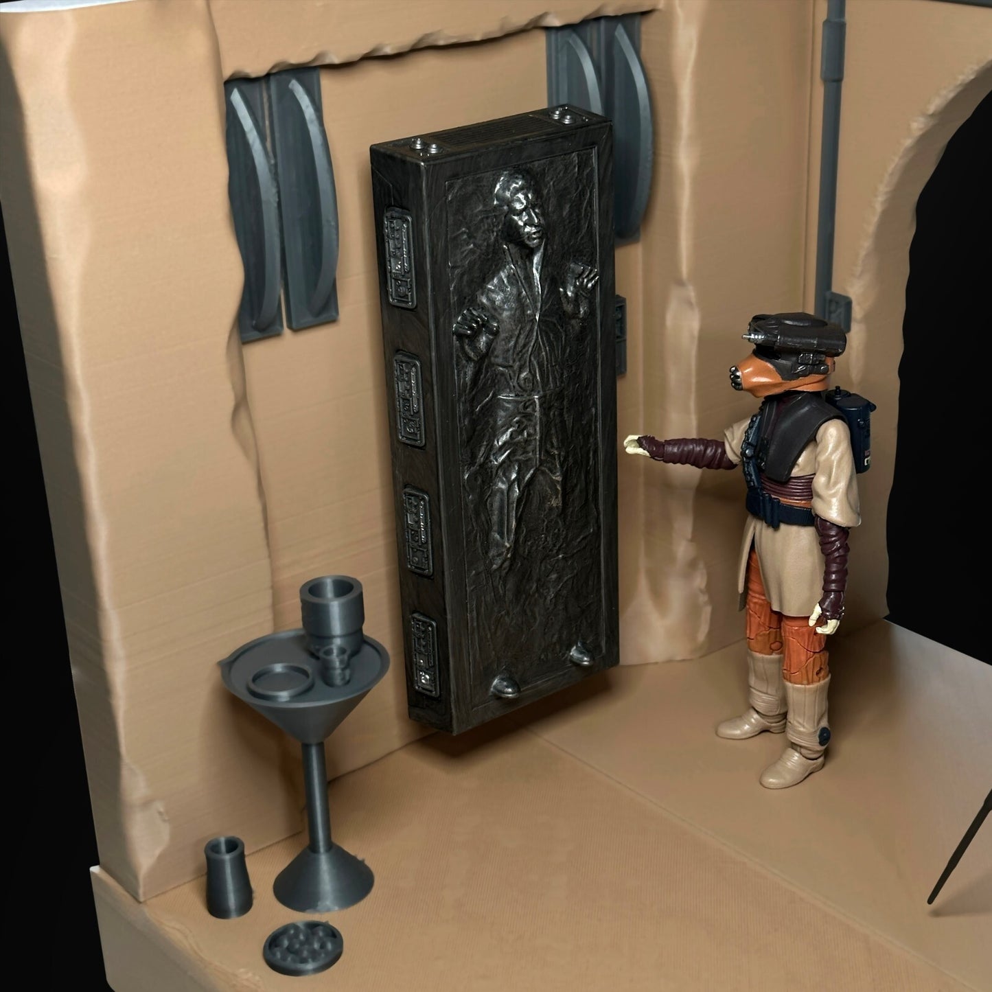 Star Wars 3D Printed Jabba's Palace Diorama for 3.75" Figures