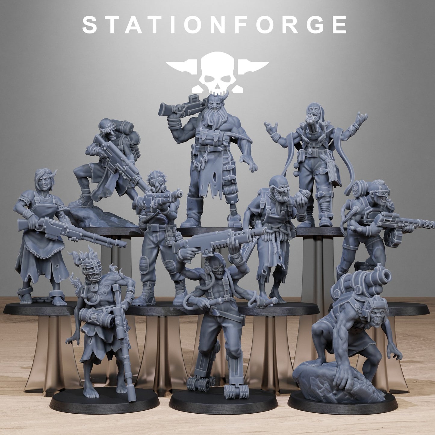 Corrupted Guard Abhumans From Staion Forge + FREE BASES & POST