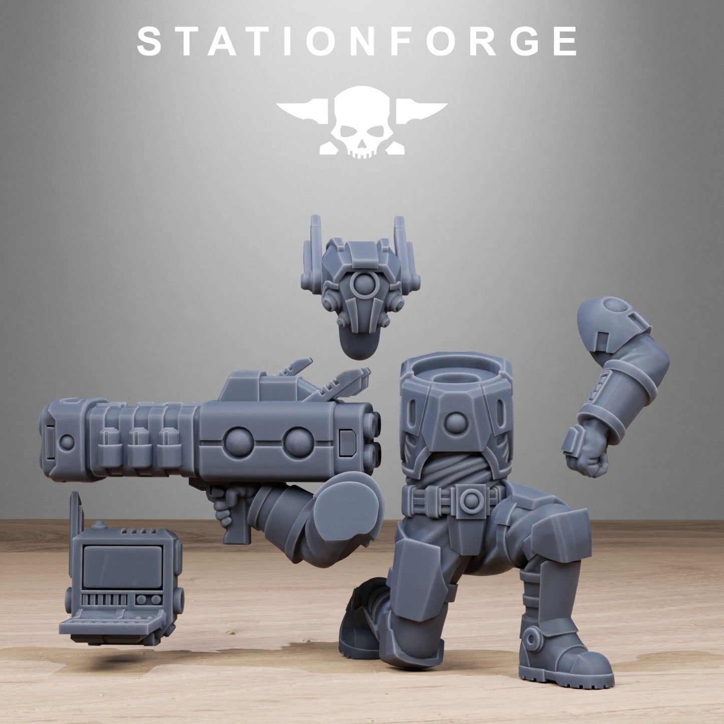 Tarion heavy infantry from Station Forge 32mm. FREE BASE