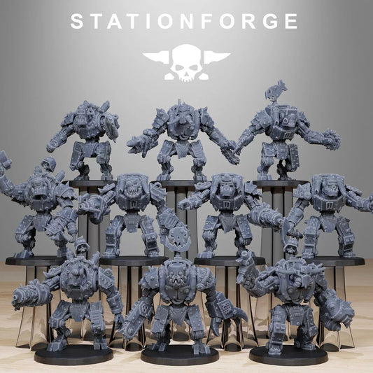 Orkaz Bots Infantry Miniatures - Station Forge Wargaming Figures