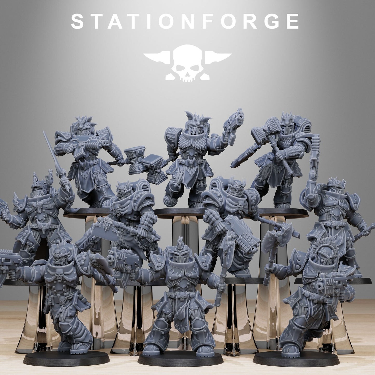 Socratis Dragon Knights Miniatures - Station Forge Wargaming Figures