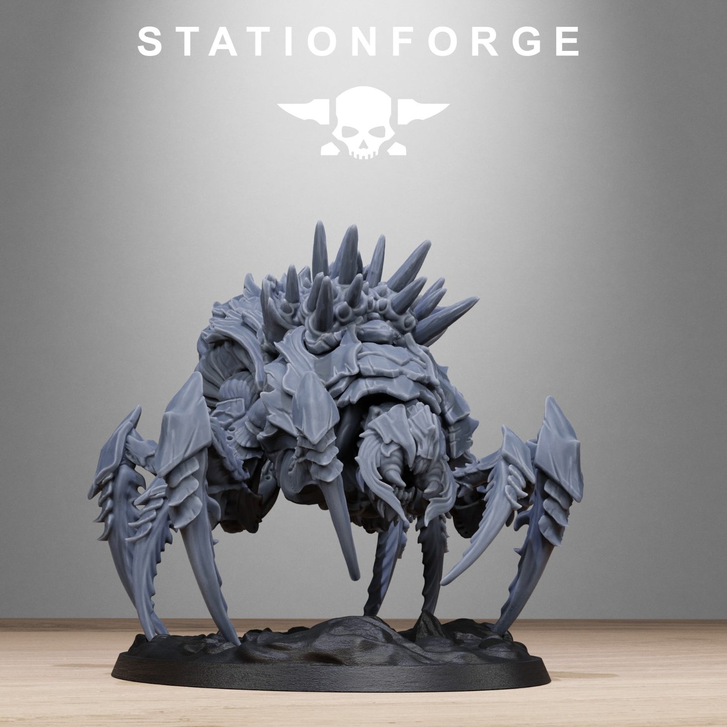 Xenarid spider beasts (2) from Station Forge 32mm. FREE BASE