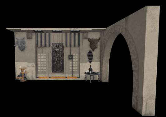 Star Wars Jabba's Palace Trophy Wall Diorama for 3.75 in (1:18) Figure