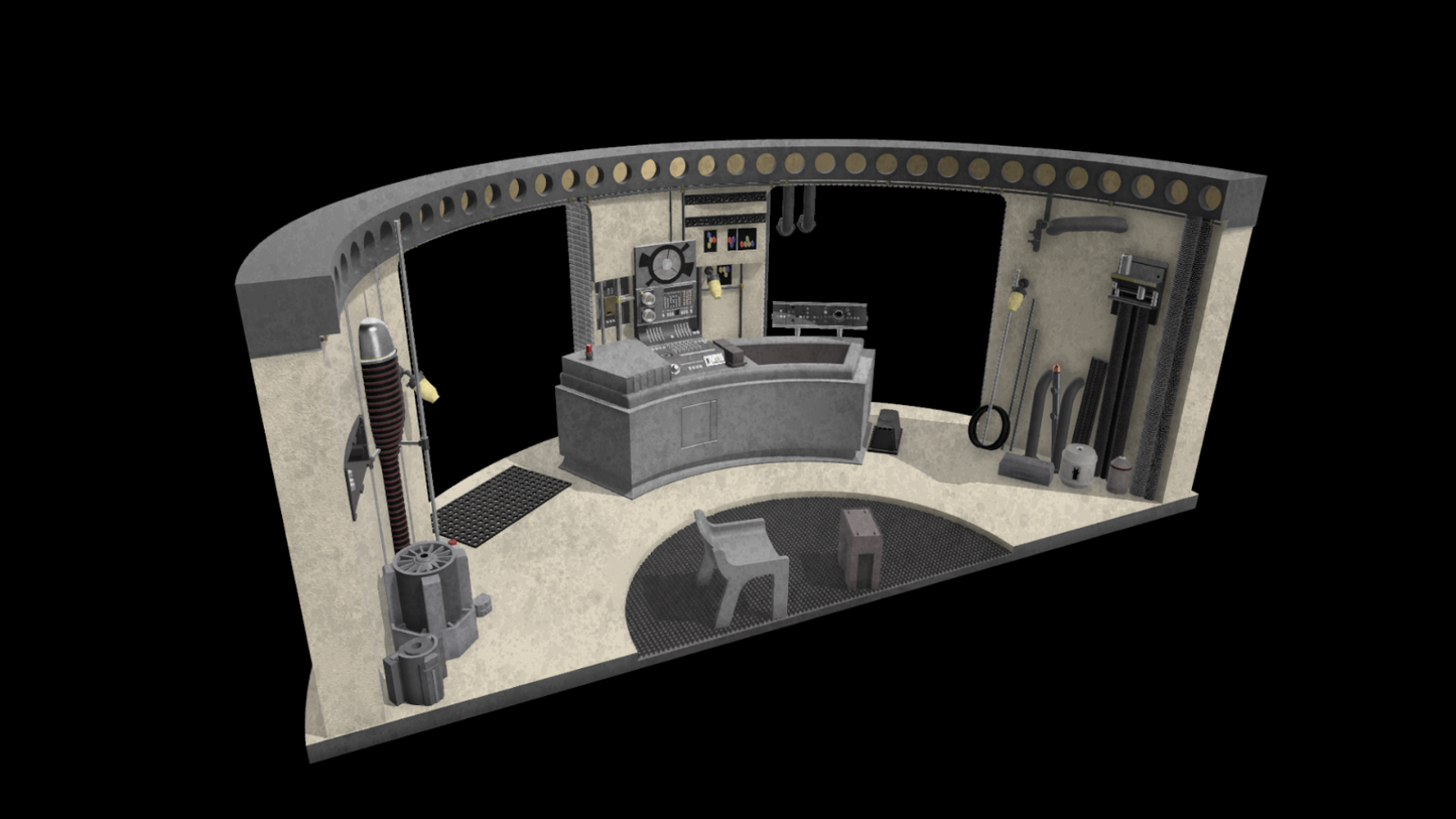 3D Printed Lars Garage Diorama for 3.75" and 6" figures