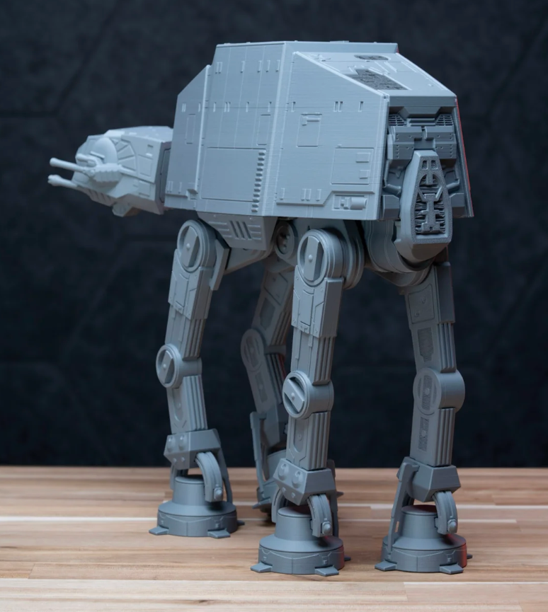 3D Printed AT-AT - Model Star Wars Kit | No Glue Needed.