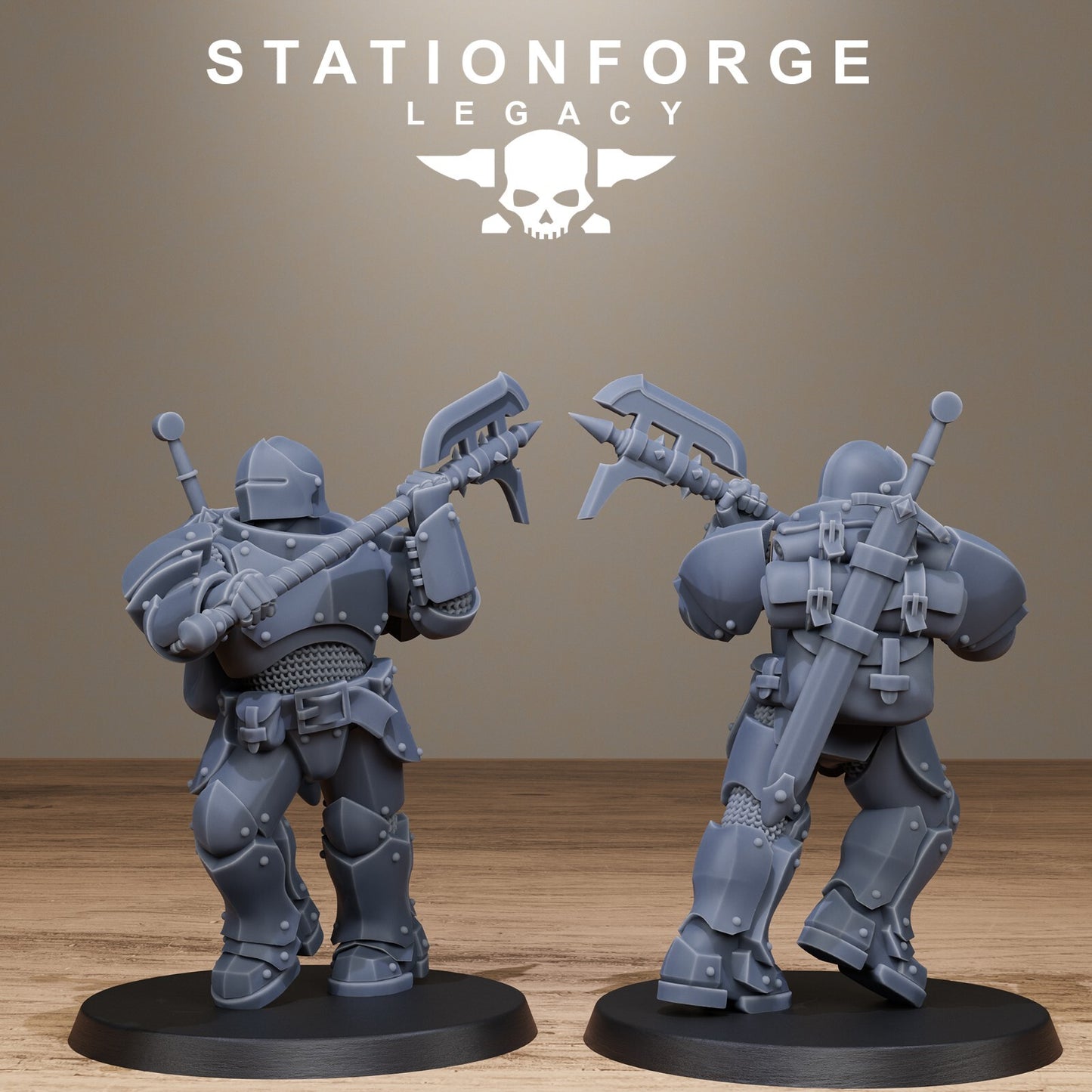 The Solaris Infantry from Station Forge Legacy, Fantasy 32mm Inc Bases