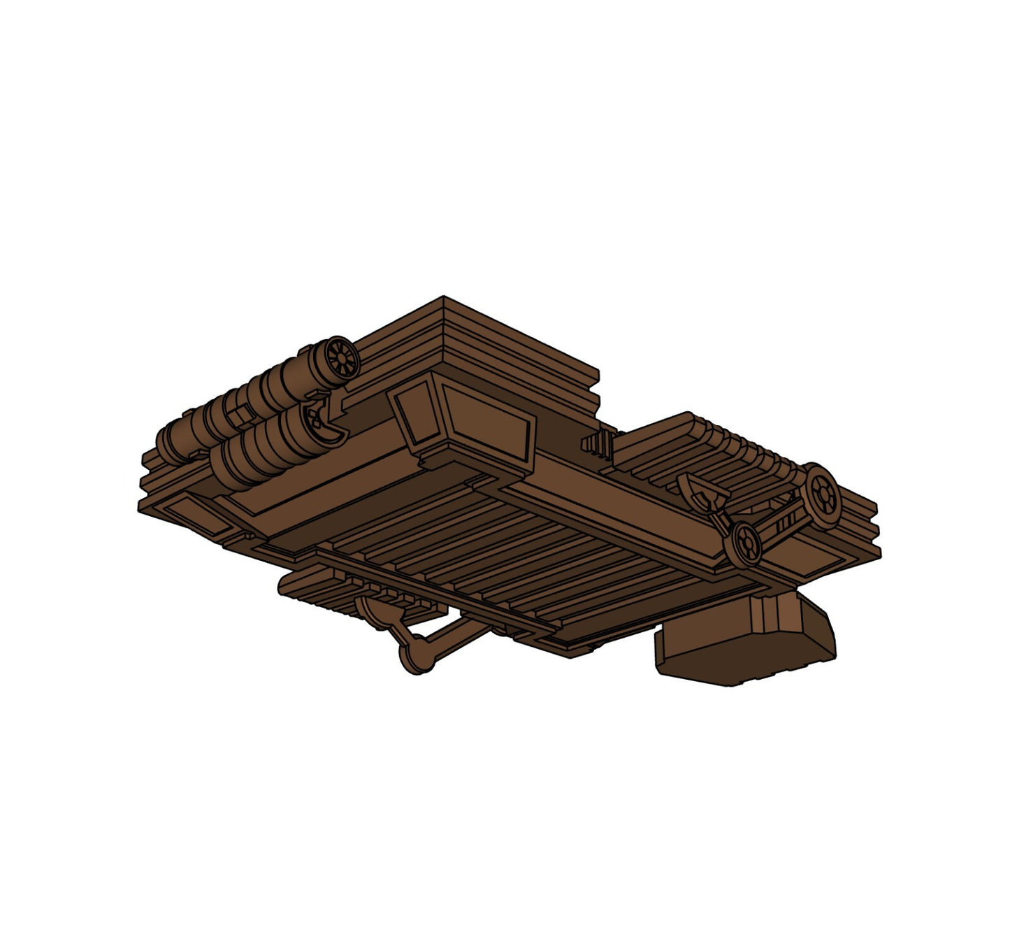 3D Printed Mustafar Platform for 3.75", 6" & 12" Star Wars Figures
