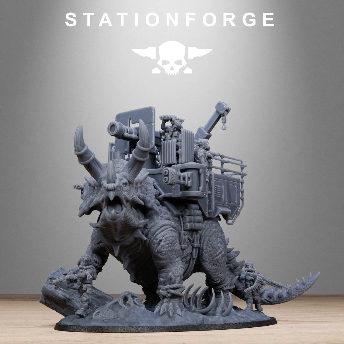 GrimGuard Jungle Fighters Triceratank 32mm From Station Forge | Free Post