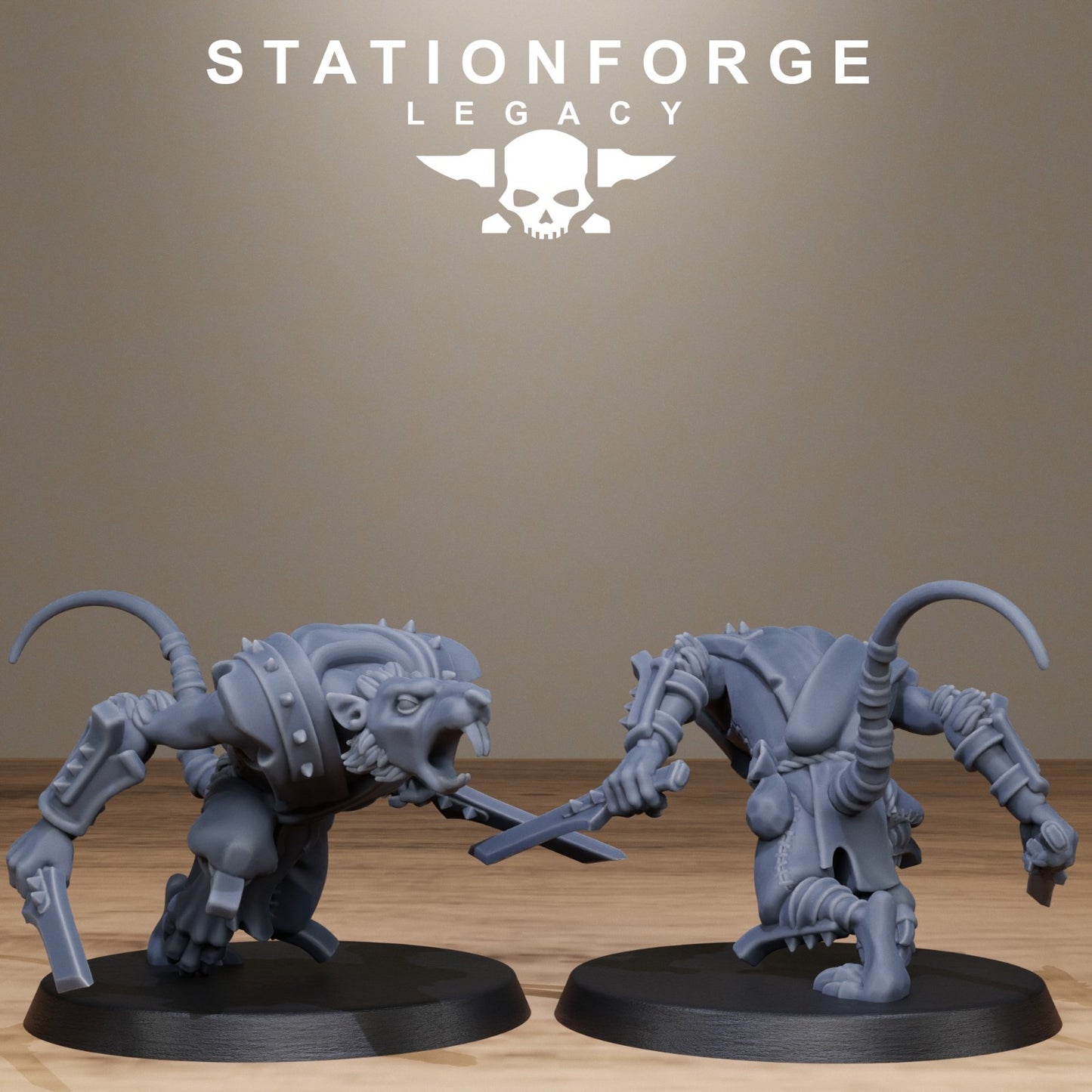 Rotfang Ninjas from Station Forge Legacy 32mm. INC BASES