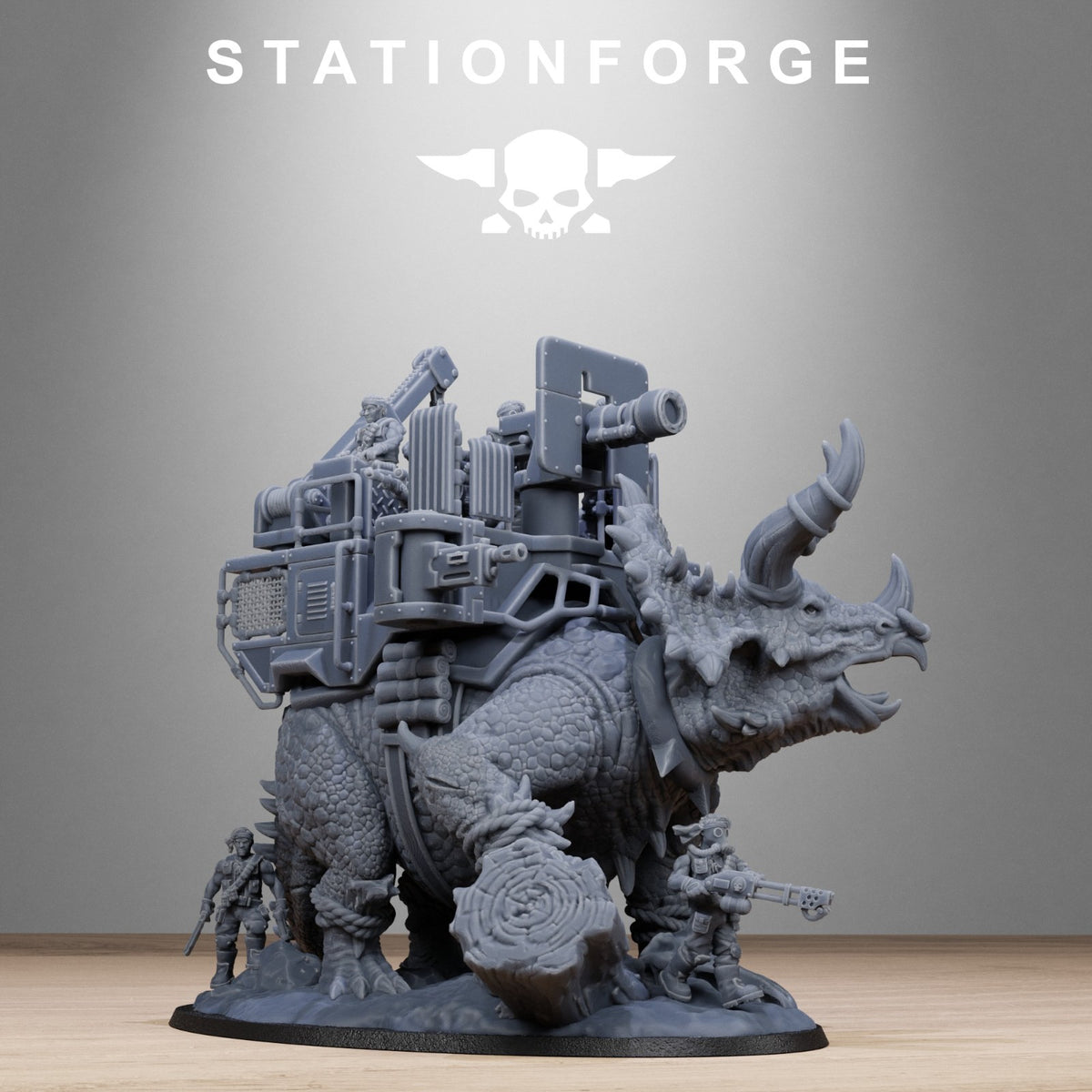 GrimGuard Jungle Fighters Triceratank 32mm From Station Forge | Free Post