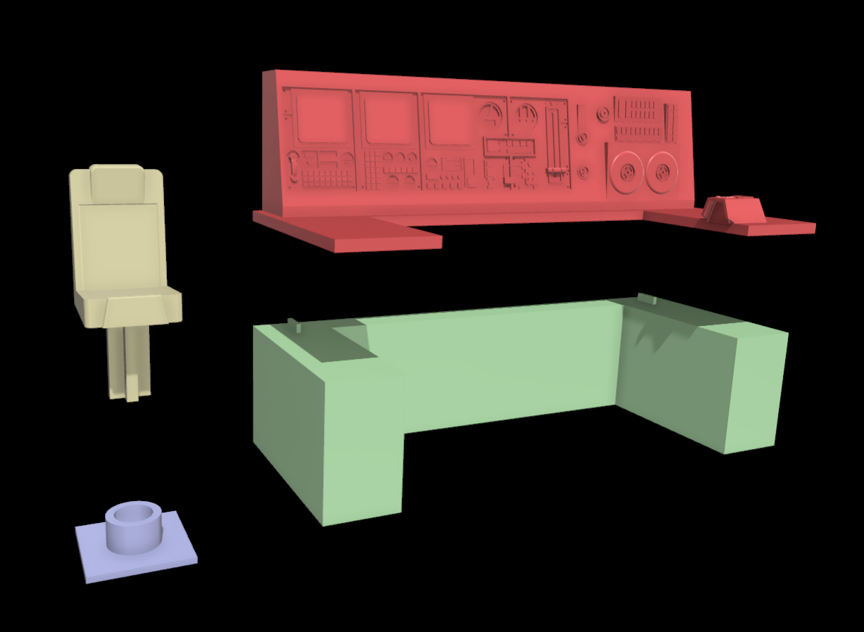 3D Printed G.I. Joe Headquarters Computer 3.75" Scale