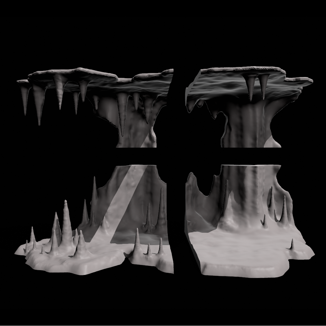 Star Wars 3D Printed Wampa cave diorama for 3.75" and 6" figures