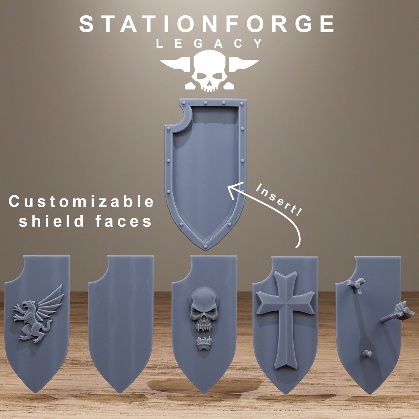 The Solaris Infantry from Station Forge Legacy, Fantasy 32mm Inc Bases