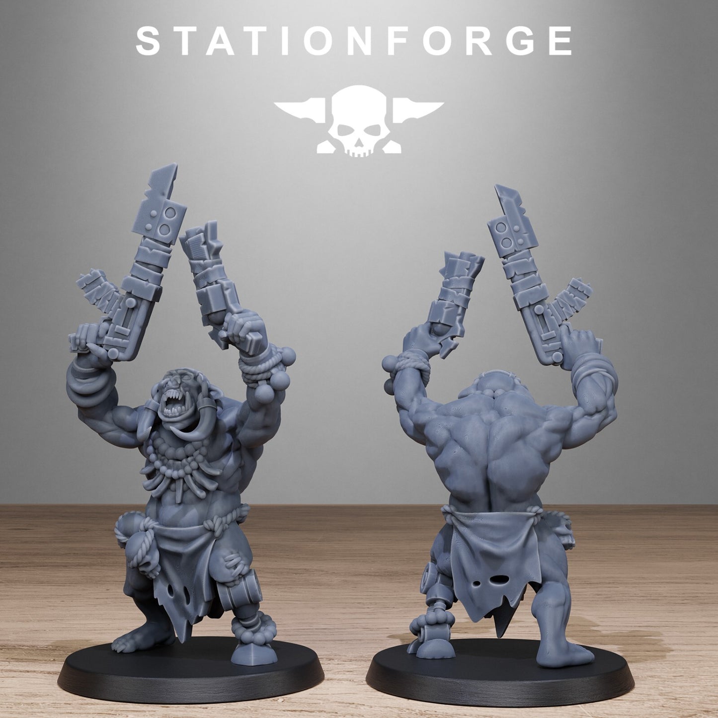 The Orkaz Tribal Infantry from Station Forge 32mm INC BASES + FREE POST